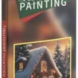 Diamantové maľovanie Zimná chalúpka 30 × 40 cm