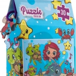 Puzzle morská víla 30 dielikov 29 × 18 cm