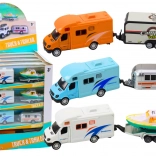 Hračka Terénne Auto S Loďou Alebo Karavanom Kovový Pohon