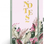 Notique Kakadu linkovaný zápisník 13 × 21 cm