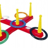 Hádsací kríž s krúžkami plastový set 5 ks