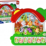 Organové klavíry Domáce zvieratá na výučbu angličtiny Vzdelávací panel