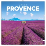 Poznámkový kalendár Provence 2026