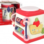 Interaktívna edukačná kocka pre bábätká s melódiami a svetlami Motýľ