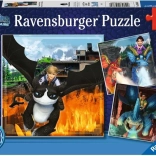 Puzzle Ako si vycvičiť draka: Deväť kráľovstiev od Ravensburger