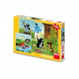 Dino puzzle Krtko a modré nohavice 3×55 dielikov
