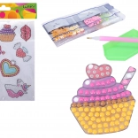 kreatívny set diamond nálepky mix s kamienkami