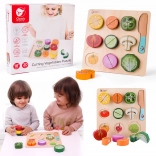 Drevená sada na krájanie zeleniny Classic World