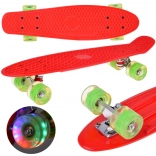 Skateboard s LED kolieskami do skateparku