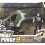 Vojenská súprava s helikoptérou