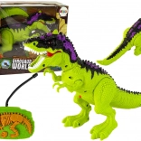 Diaľkovo ovládané dinosauří svetlá Zvuky Zelená