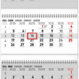 Nástenný kalendár 4mesačný štandard skladací 2026