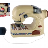 Detský šijací stroj so svetlom na batérie 20 cm