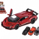 Model auta Lamborghini Veneno kov/plast 13 cm na natiahnutie