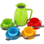 detská čajová súprava z plastu, 13 dielov v sieťke