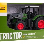Zelený traktor s nakladačom 1:24