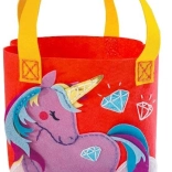 Kreatívna sada – fialová kabelka jednorožec Plstené robôtky