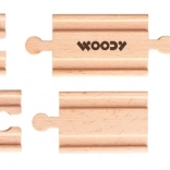 Koľajové trate a zarážky – sada 6 ks