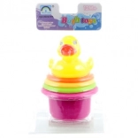 Farebné poháriky s kačičkou do vody