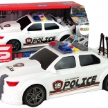 Policajné športové auto 1:16 biele so zvukmi