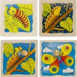 Vývojové drevené puzzle Motýľ GOKI