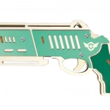 Woodcraft drevené 3D puzzle zbraň na gumičky Falcon