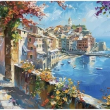 Puzzle Stredomorské mestečko 1000 dielikov