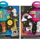 MOXY škrabacie samolepky Dúhový svet