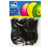 čierne latexové balóniky na oslavy