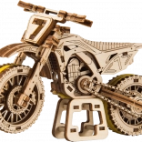 Drevené 3D puzzle motorka MotoCross WOODEN CITY (88 dielov)