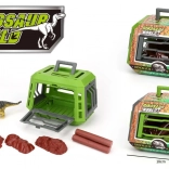 Dinosaurus v klietke s doplnkami