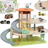 Drevená trojúrovňová garáž Classic World ekologická zóna