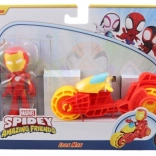 Marvel Spidey a jeho priatelia Iron Man na motorke – akčná figúrka a vozidlo