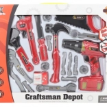 Veľká detská sada náradia s batériovou vŕtačkou