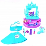 Detský kozmetický stolík so zrkadlom a funkčným fénom