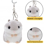 Plyšový Škrečok Prívesok Sivý 10 cm