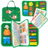 Edukativná knižka kufrík Montessori - Vianočná edícia