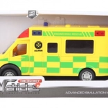 Auto sanitka žlté na batérie