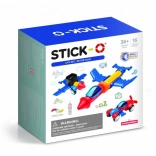 magnetická stavebnica STICK-O mestský set 16 dielov