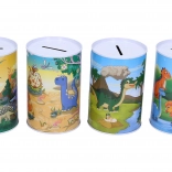 Pokladnička s motívom dinosaurov 7 × 10,5 cm