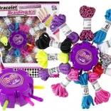 Kreatívna sada na výrobu šperkov – pestrofarebné šnúrky a náramky DIY