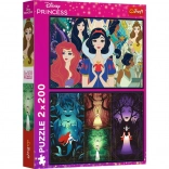 Puzzle 2×200 dielikov Disney PRINCESS – Pôvabné princezné