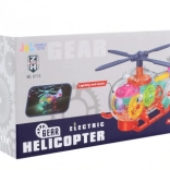 Farebný vrtuľník na batérie