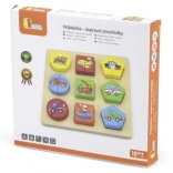 Drevené puzzle vkladačka - doprava v českej krabici