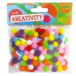 Farebné pom pom gule 10mm