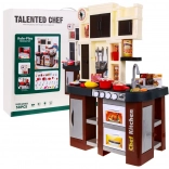 Interaktívna detská kuchynka s tečúcou vodou a svetelnými efektmi, 58 dielov