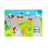 Drevené puzzle Disney Mickey