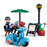 Sluban Town jazdec na skútri – stavebnica