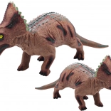 veľká figúrka dinosaura triceratops so zvukom 36 cm hnedá