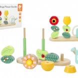 Drevené puzzle Kvetinová záhrada pre deti